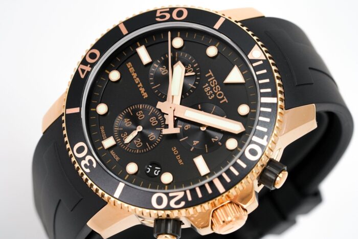 Tissot Chronograph Watch SEASTAR 1000 Rose Gold - T120.417.37.051.00 - Image 2